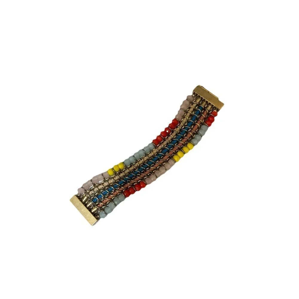 Cabi True Colors Tassel Necklace Beaded Bracelet( 2 in one combo) Convertible